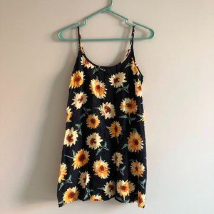 90s Print Sunflower Dress
